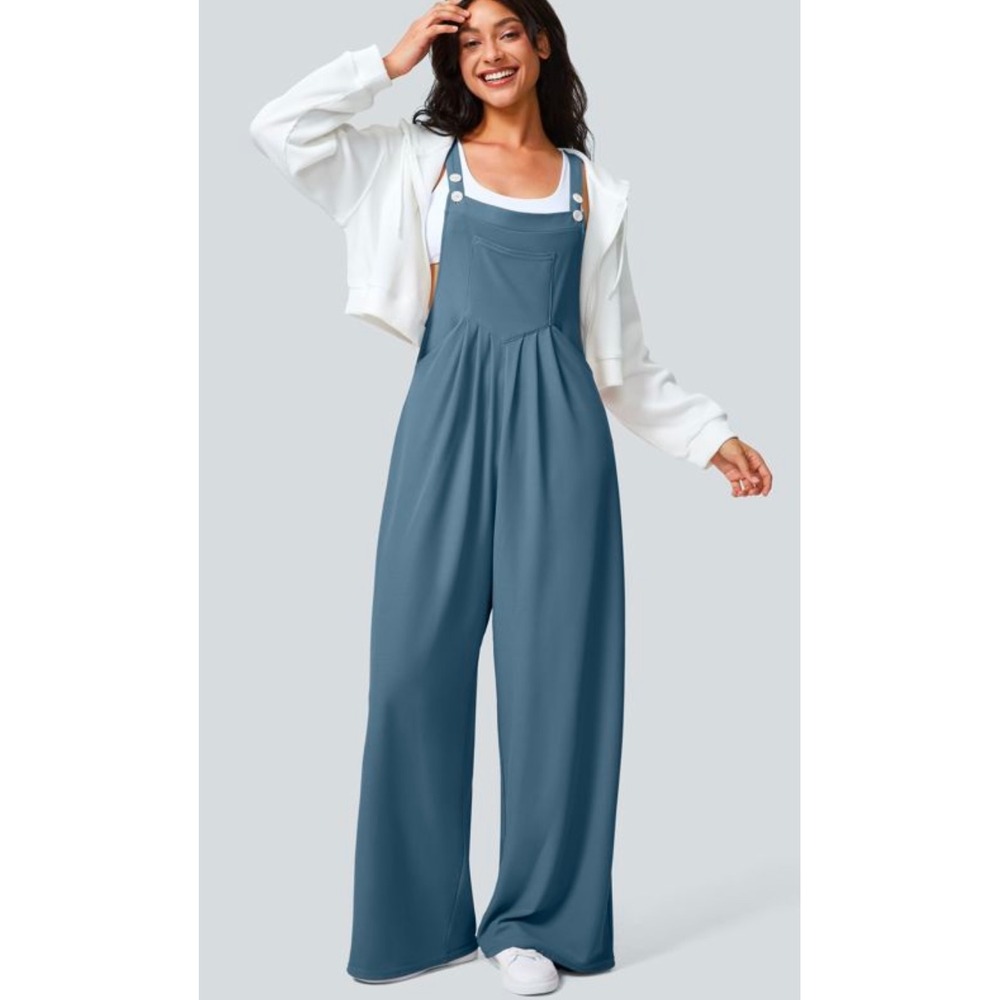 Halara Adjustable Strap Button Pockets Waffle Kni… - image 1